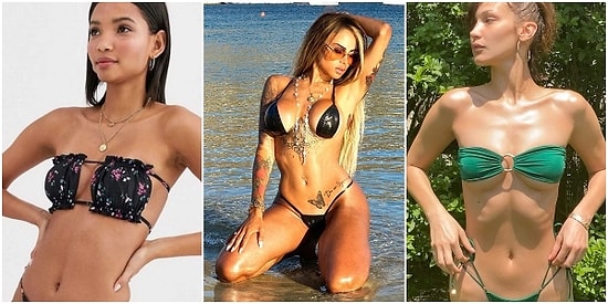 Kumaş Yerine Başka Alternatifler Öne Çıktı: Maskeden Koli Bandına Bu Yazın Birbirinde Değişik ve Tuhaf Bikini Trendleri