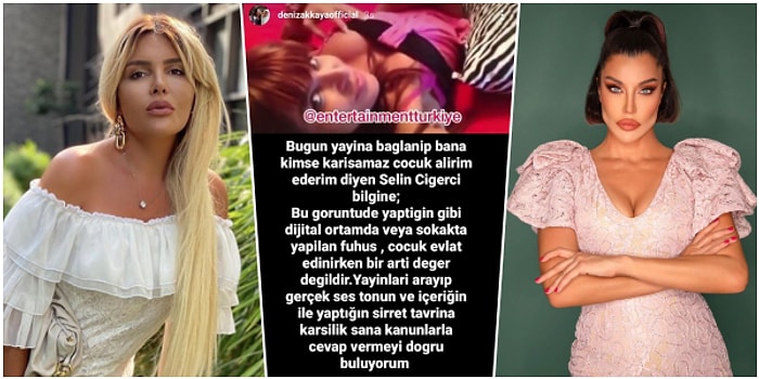 Önceden Fuhuş Yaptığı İçin Selin Ciğerci'nin Anne Olamayacağını Söyleyen Deniz Akkaya ile Ünlü Fenomen Canlı Yayında Birbirine Girdi