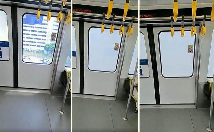 Apartmanların Bulunduğu Bölgeye Geldiğinde Camları Saydamlığını Kaybederek Opaklaşan Metro