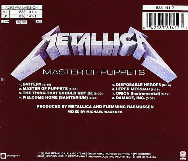 4. Master of Puppets (Metallica)