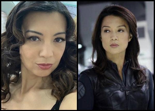 7. 'Agents of S.H.I.E.L.D.' dizisinde ciddi bir karakter olan Ming-Na Wen'in sosyal medyadaki paylaşımlarından gördüğümüz güler yüzü de hepimizi şaşırttı.