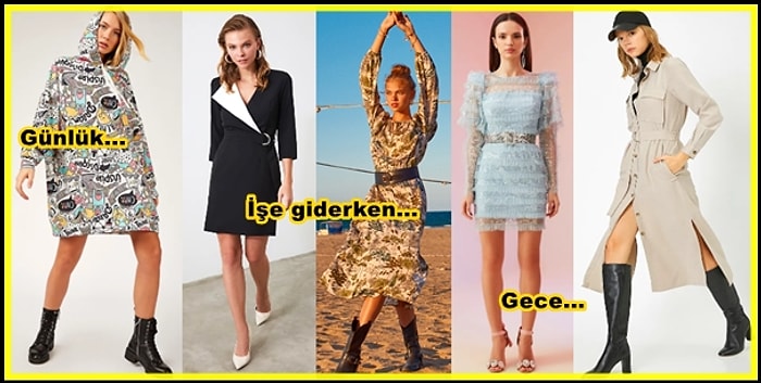 Ne Giysem Derdine Son! Her Tarza ve Ortama Uygun Birbirinden Güzel 19 Sonbahar Elbisesi