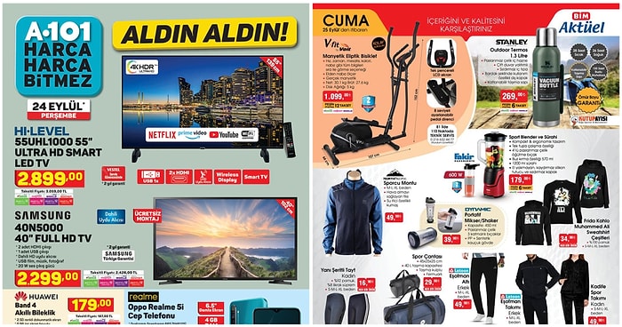 İndirim Günleri Başlıyor: A101 ve BİM Aktüel Ürünler Listesinde Bu Hafta Neler Var?