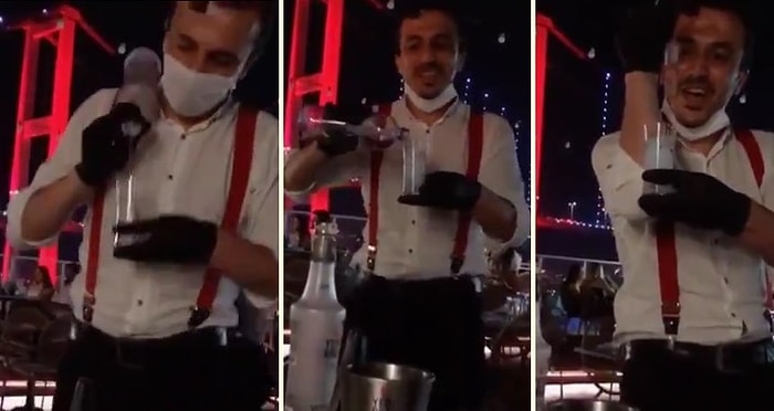 'Adabı Vardır Rakı İçmenin' Sözünü Çok Yanlış Anlayan Garsonun Şov Yaparak Servis Yaptığı Anlar