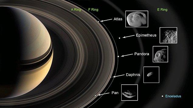 11. Satürn'ün yörüngesinde dönen uyducuklara NASA yavru kedi isimleri vermeye başlamıştır.