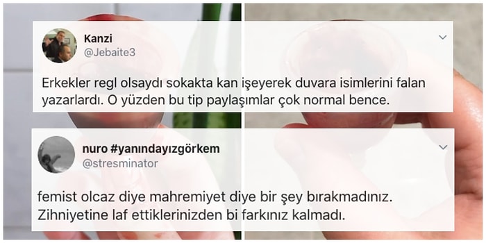 Yeni Tartışmamız Hayırlı Olsun: Regl Kanıyla Dolu Adet Kupasını Paylaşan Kadın Hem Destek Hem de Tepki Gördü