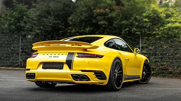 12. Bu Porsche 911 Turbo S, modifiye edildikten sonra 585 beygirden 860 beygire çıkmış!