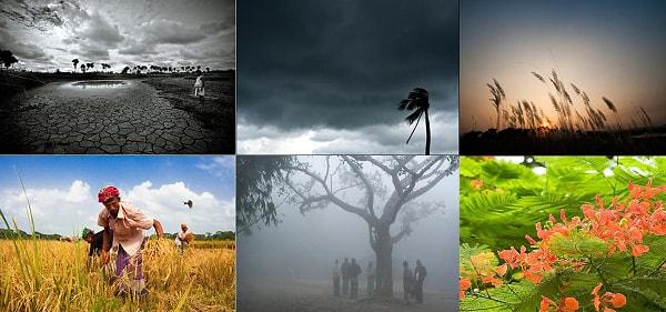 Hindistan'da normalin aksine 6 mevsim vardır.