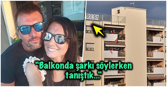 Koronavirüs Günlerinde Aşk! Karantinada Kaldığımız Günlerde Balkondan Balkona Tanışıp Evlenmeye Karar Veren Çift