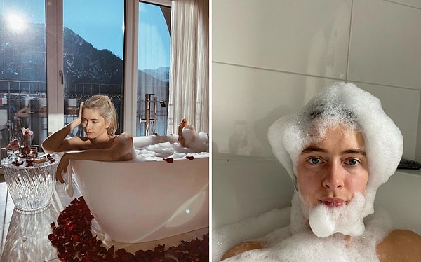 13. И томные фотки в ванной