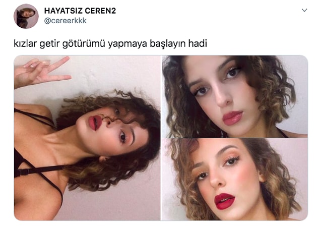 Son zamanlarda Twitter'da kadınlar arasında garip bir akım başladı. Manken gibi bir fiziğiniz, beyaz teniniz veya güzel bir memeniz falan yoksa onların getir götür işini yapmanız gerektiği söyleniyor.