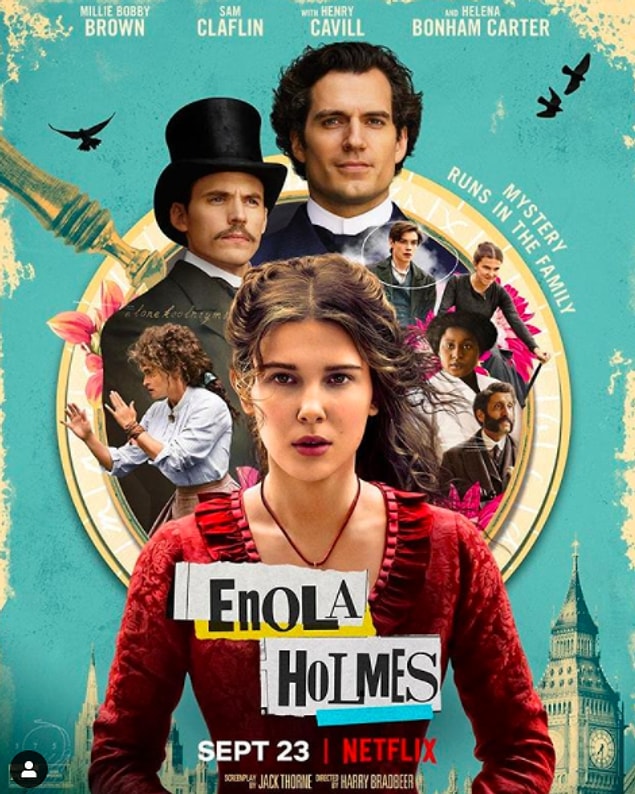 Bugün biraz 'Enola Holmes' karakterini canlandıran Millie Bobby Brown'dan bahsedeceğiz.