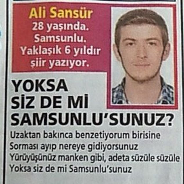 8. Yoksa siz de mi Samsunlusunuz?