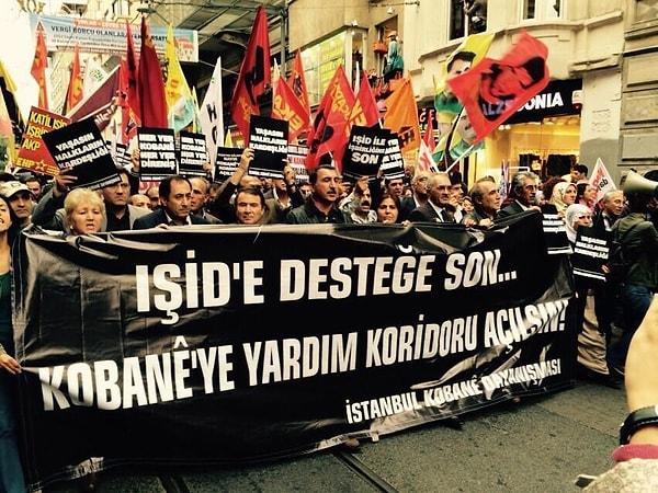 "IŞİD'in Kobani içine girmesi ve Türkiye'den beklenen adımların atılmaması üzerine" HDP, 6 Ekim'de ülke çapında sokak eylemi çağrısı yaptı.