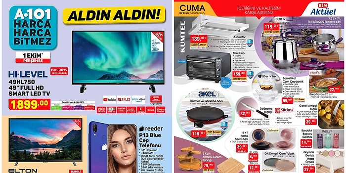 İndirim Günleri Başlıyor: A101 ve BİM Aktüel Ürünler Listesinde Bu Hafta Neler Var?