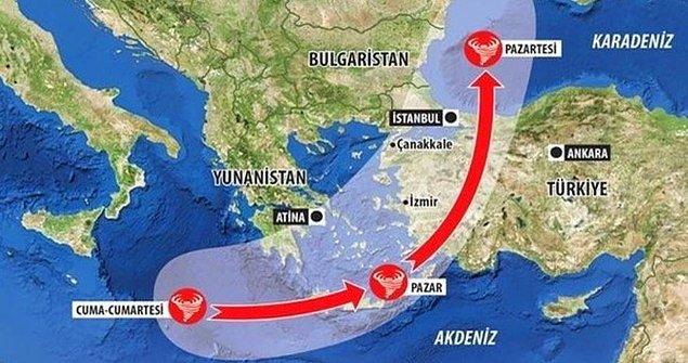 4. "30 Eylül'de yaşanacak kasırganın Türkiye'yi etkileyeceği iddiası"
