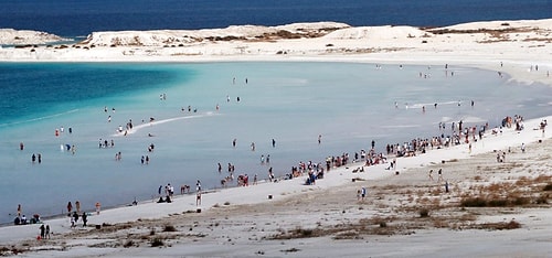 Salda Gölü'nün 'Beyaz Adalar' Bölgesinde Göle ve Plaja Giriş Yasaklandı