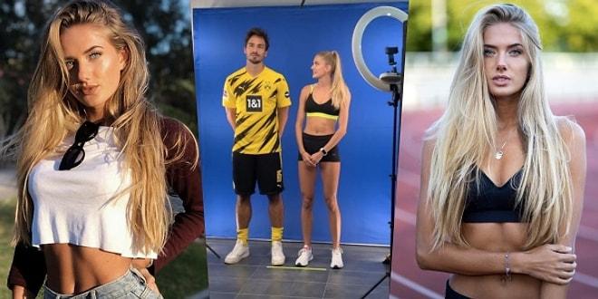 Dünyanın En Seksi Atleti Olarak Tanınan Alica Schmidt'in Bir Günlüğüne Borussia Dortmund Futbolcularını Çalıştırması Olay Oldu