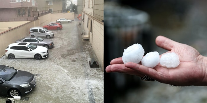 Araçlar Hasar Gördü! İstanbul Dolu ve Şiddetli Yağmura Teslim Oldu