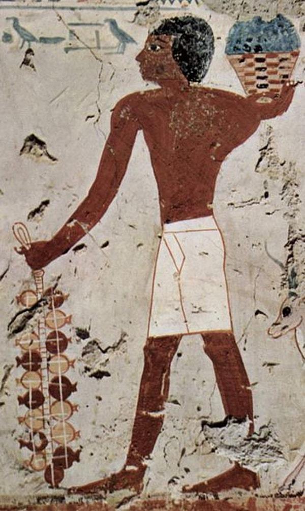 4. Antik Mısır'da insanlar çoğunlukla meyve ve sebze ağırlıklı besleniyordu.