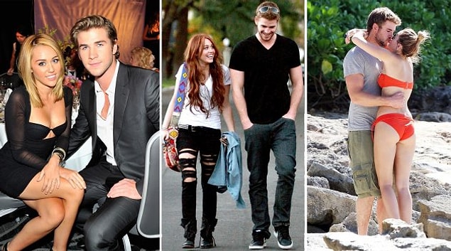 6. Miley Cyrus - Liam Hemsworth