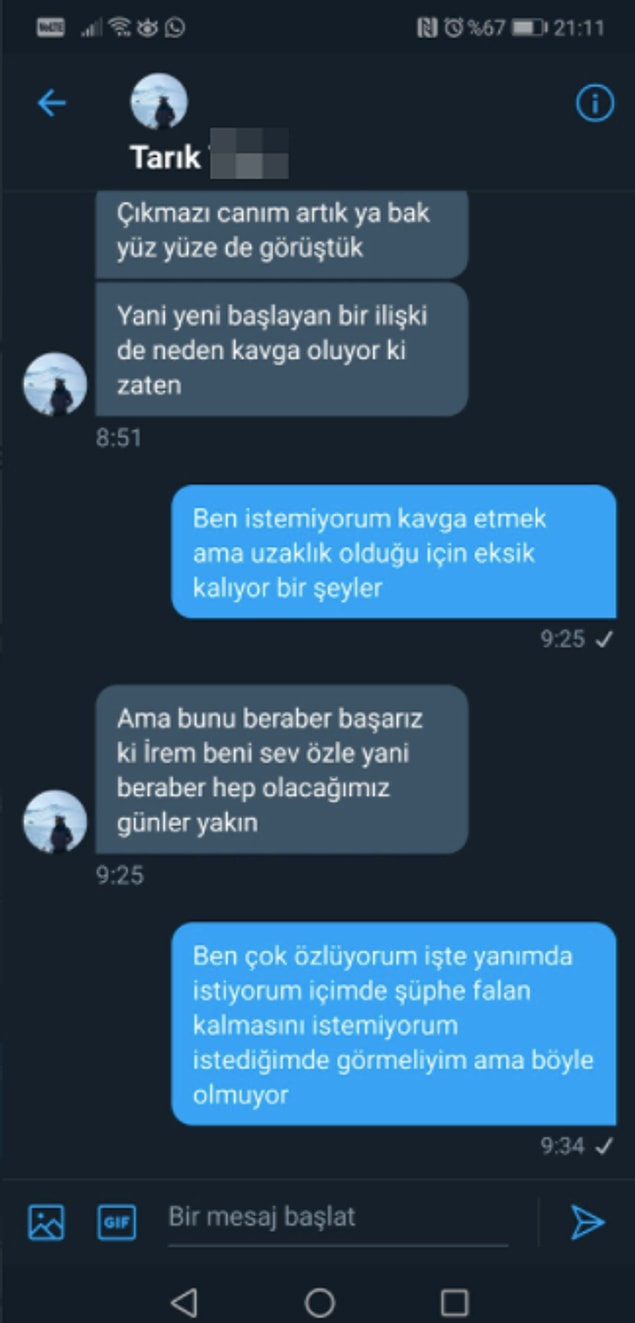 Ve mesajlarını yayınladı.