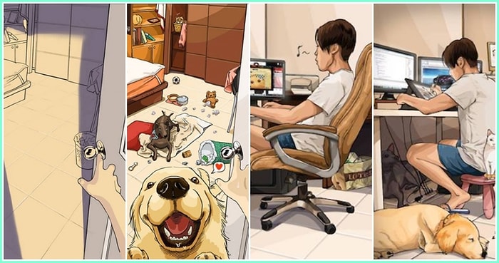 Evcil Hayvan Sahiplendikten Sonra Hayatın Nasıl Değiştiğini Nokta Atışı Tespitlerle Gösteren 14 İllüstrasyon