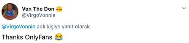 "Teşekkürler OnlyFans"