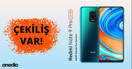 Onedio Çekilişi Başladı: Mobil Uygulamamızı İndiren Bir Kişiye Xiaomi Redmi Note 9 Pro Veriyoruz!