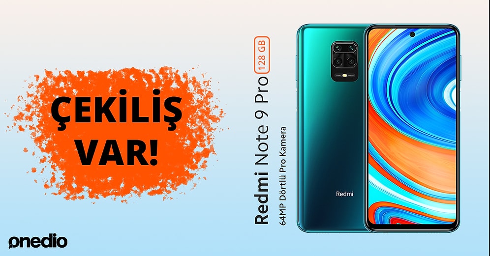 Onedio Çekilişi Başladı: Mobil Uygulamamızı İndiren Bir Kişiye Xiaomi Redmi Note 9 Pro Veriyoruz!