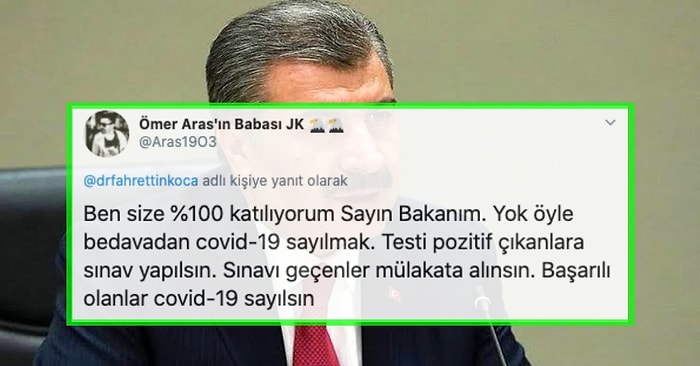 Fahrettin Koca'nın Belirti Göstermeyen Pozitif Vakalarla İlgili Kafa Yakan Açıklamasına Gelen Haklı Tepkiler