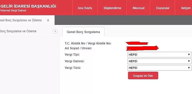 3. Vergi ve Ceza Yatırma