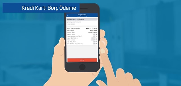 9. Kredi kartı borcunu ödeme