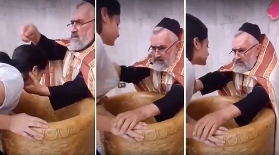 Ben Ne İzledim Az Önce? Ayin Sırasında Kutsal Su ile Yıkadığı Kadının Memelerini de Kutsayan Papaz