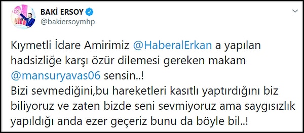 "Saygısızlık yapıldığı anda ezer geçeriz bunu da böyle bil" 👇