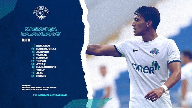 İki takım sahaya bu 11'lerle çıktılar: