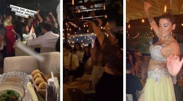 İstanbul Cihangir'deki bir mekanda düzenlenen doğum günü partisinde ne maske takıldı, ne de sosyal mesafeye dikkat edildi. Partiye katılar görüntüleri sosyal medyadan "Corona bak dalgana kardeşim manyak olursun..." mesajıyla paylaştı.