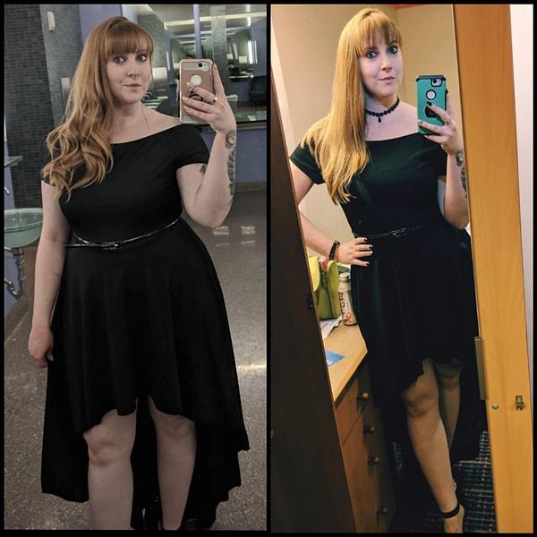 2. "Aynı elbise, 8 ay fark."