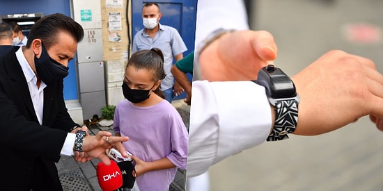 Korona Önlemlerine Yeni Bakış: Tuzla'da El Dezenfektan Bilekliği Dağıtıldı