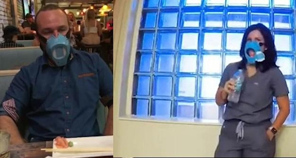 Koronavirüs Salgınında Yemek Yerken Bile Çıkarılmasına Gerek Olmayan Maske Ürettiler: AutoMask