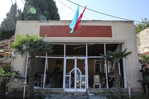 Ermenistan güçleri Gence'deki okul ve müzeyi hedef aldı