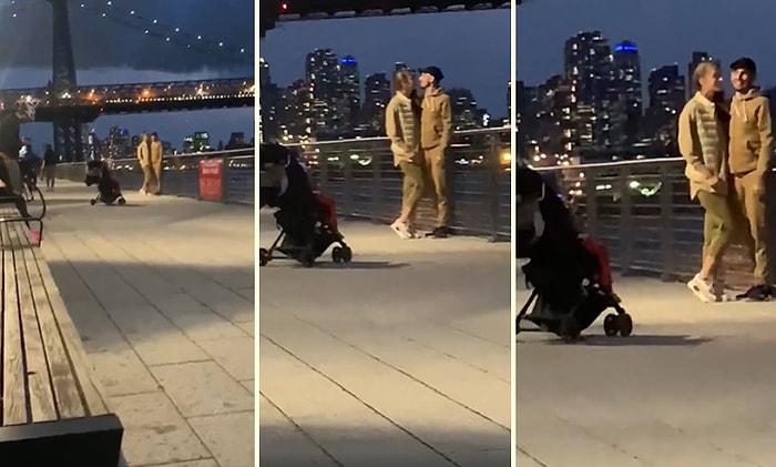 Bebeklerini Fotoğraf Çekebilmesi İçin Eğiten ve Bebeğe Fotoğraf Çektirten Çift