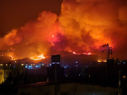 Hatay Kıyameti Yaşıyor: 3 İlçeye Yayılan Orman Yangınıyla Mücadele Sürüyor