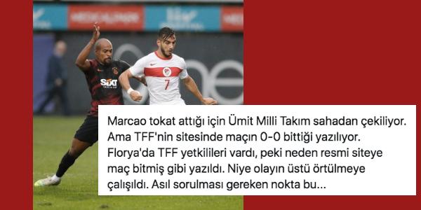 Galatasaray ile Ümit Milli Takım Arasında Oynanan Hazırlık ...
