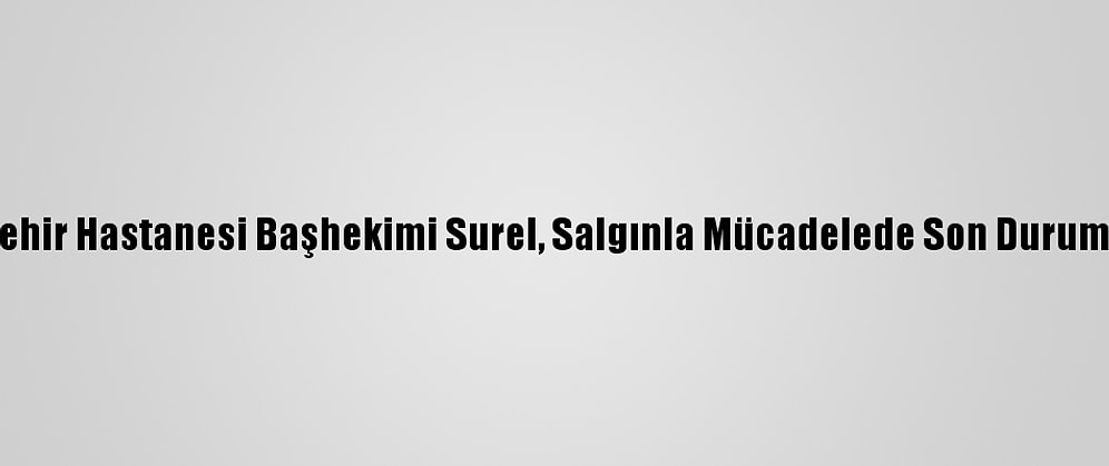 Ankara Şehir Hastanesi Başhekimi Surel, Salgınla Mücadelede Son Durumu Anlattı: