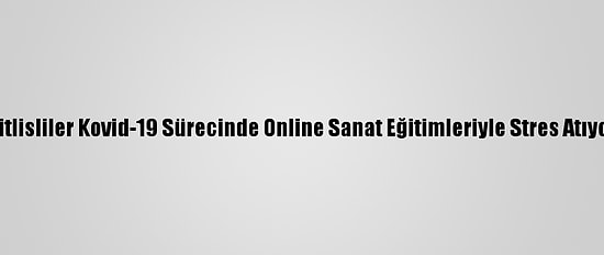 Bitlisliler Kovid-19 Sürecinde Online Sanat Eğitimleriyle Stres Atıyor