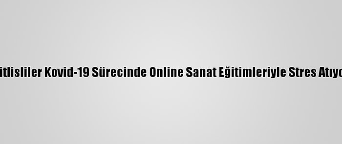 Bitlisliler Kovid-19 Sürecinde Online Sanat Eğitimleriyle Stres Atıyor