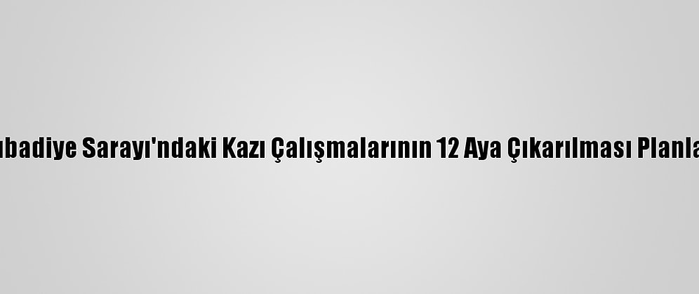 Keykubadiye Sarayı'ndaki Kazı Çalışmalarının 12 Aya Çıkarılması Planlanıyor