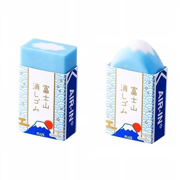 18. Ластик, который через некоторое время использования превращается в крошечную гору Фудзияму