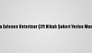 Antalya'da Evlenen Veteriner Çift Nikah Şekeri Yerine Mama Dağıttı